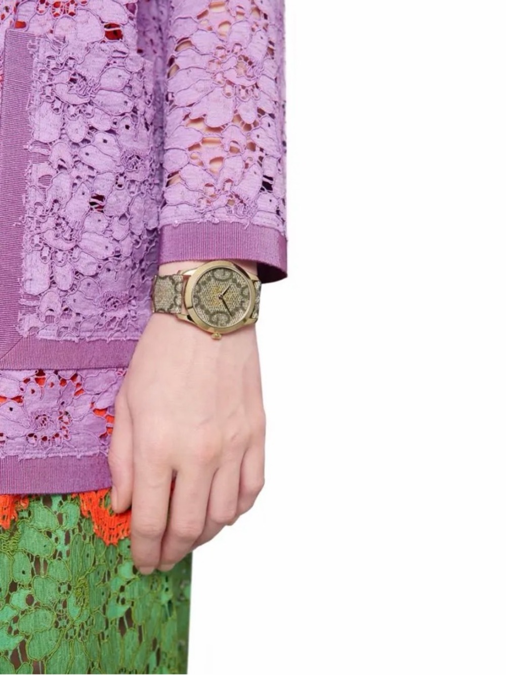 Gucci Brown and Gold Bee Motif Men's Watch - Picture 3 of 4